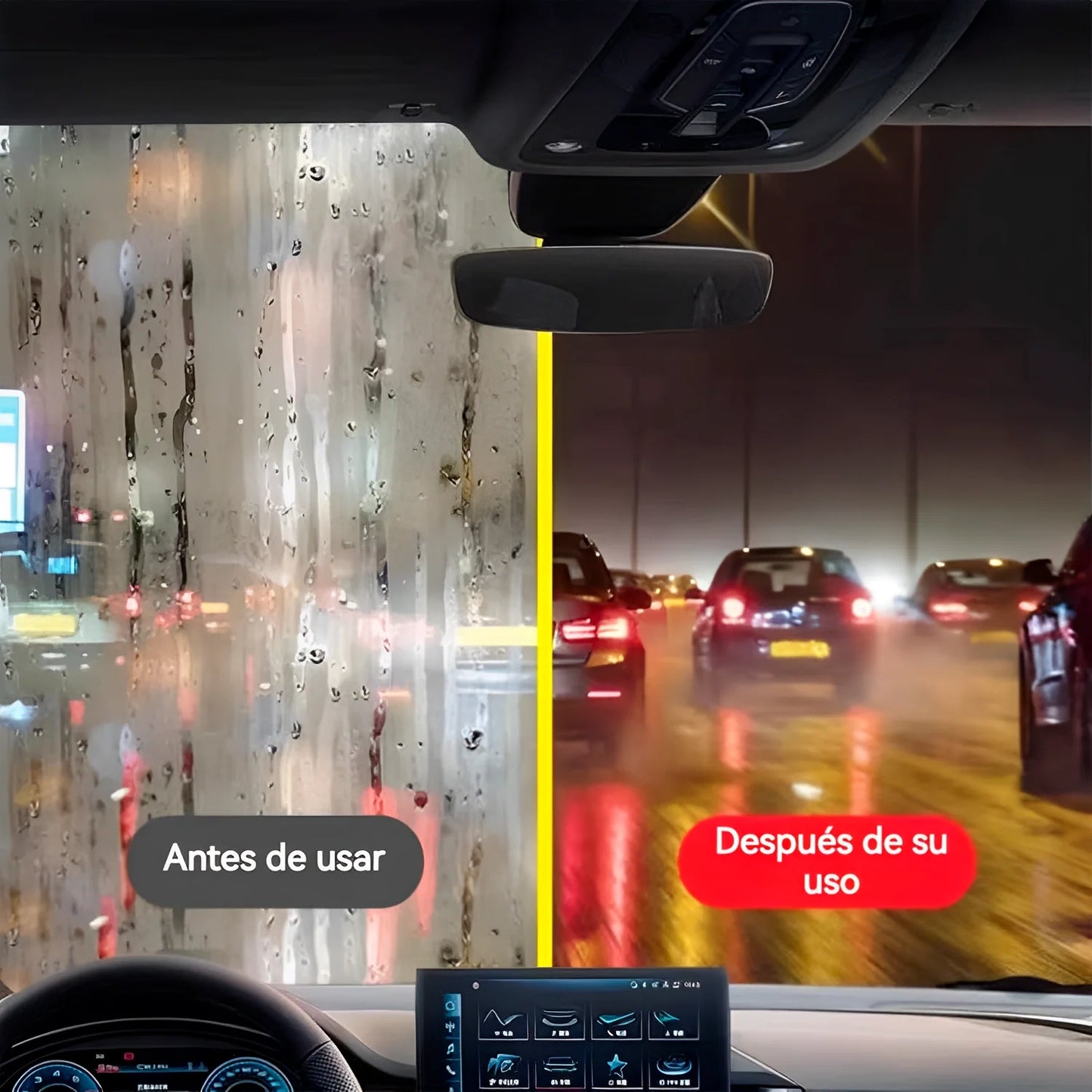 Esponja Limpiadora Antiempañante para Vidrios 2 en 1