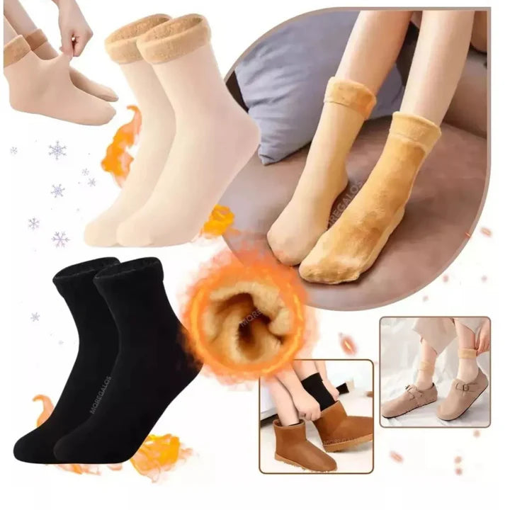 Pack 6 Calcetines Térmico Suave Invierno