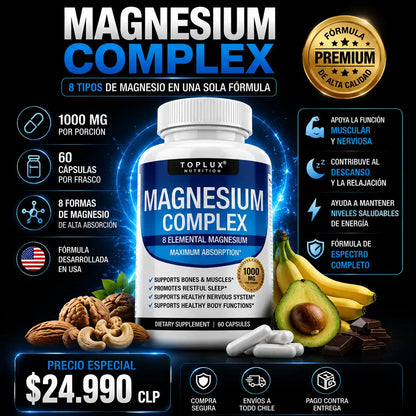 MAGNESIO COMPLEX 8 en 1 1000MG