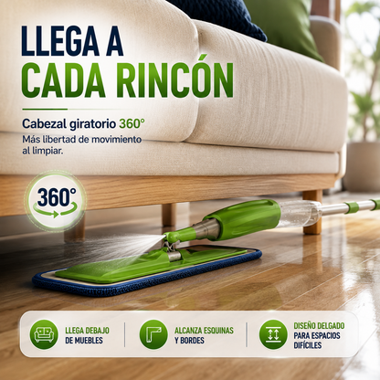 Trapeador Spray 360° – Limpieza Fácil y Práctica