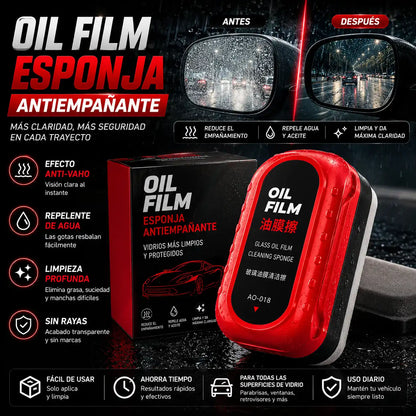 Esponja Antiempañante para Vidrios 2 en 1