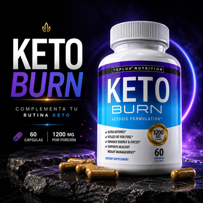 Keto Burn 60 Cápsulas – Suplemento para Apoyar tu Dieta Keto y Energía