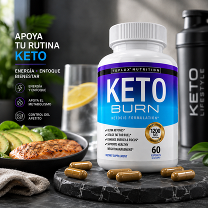 Keto Burn 60 Cápsulas – Suplemento para Apoyar tu Dieta Keto y Energía